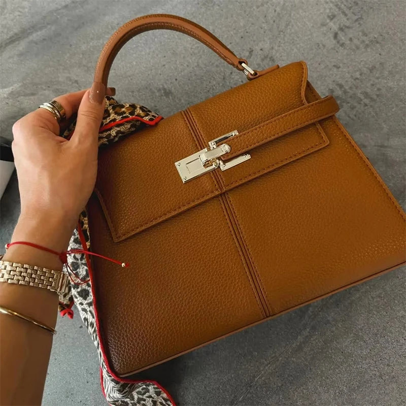 Brand Luxury Women's Handbags Fashion 2025 Trapezoidal Design Handbags Versatile Crossbody Small Square Bag High-end Women's Bag
