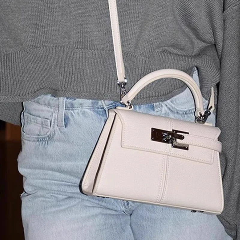 Brand Luxury Women's Handbags Fashion 2025 Trapezoidal Design Handbags Versatile Crossbody Small Square Bag High-end Women's Bag