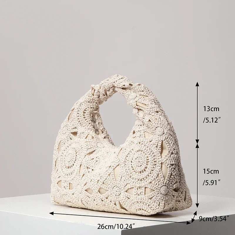 New Boho Beach Bags for Women Wicker Bag Premiun Style Tote Bags for Ladies Vacaition Outfits Handmade Woven Beach Handbags