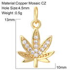 Cute Flower Butterfly Charms for Jewelry Making Supplies Animals Plants Gold Color Diy Earrings Necklace Bracelet High Quality