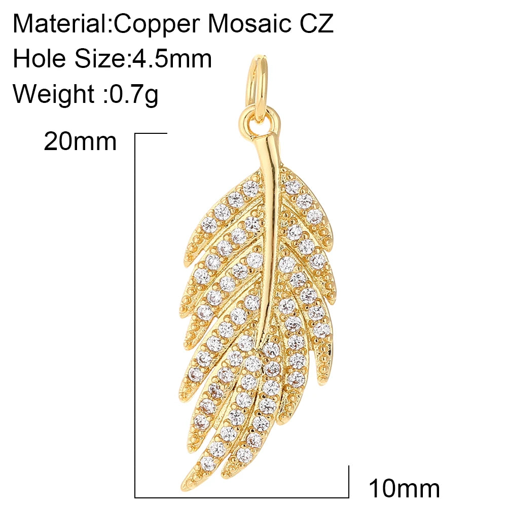 Cute Flower Butterfly Charms for Jewelry Making Supplies Animals Plants Gold Color Diy Earrings Necklace Bracelet High Quality