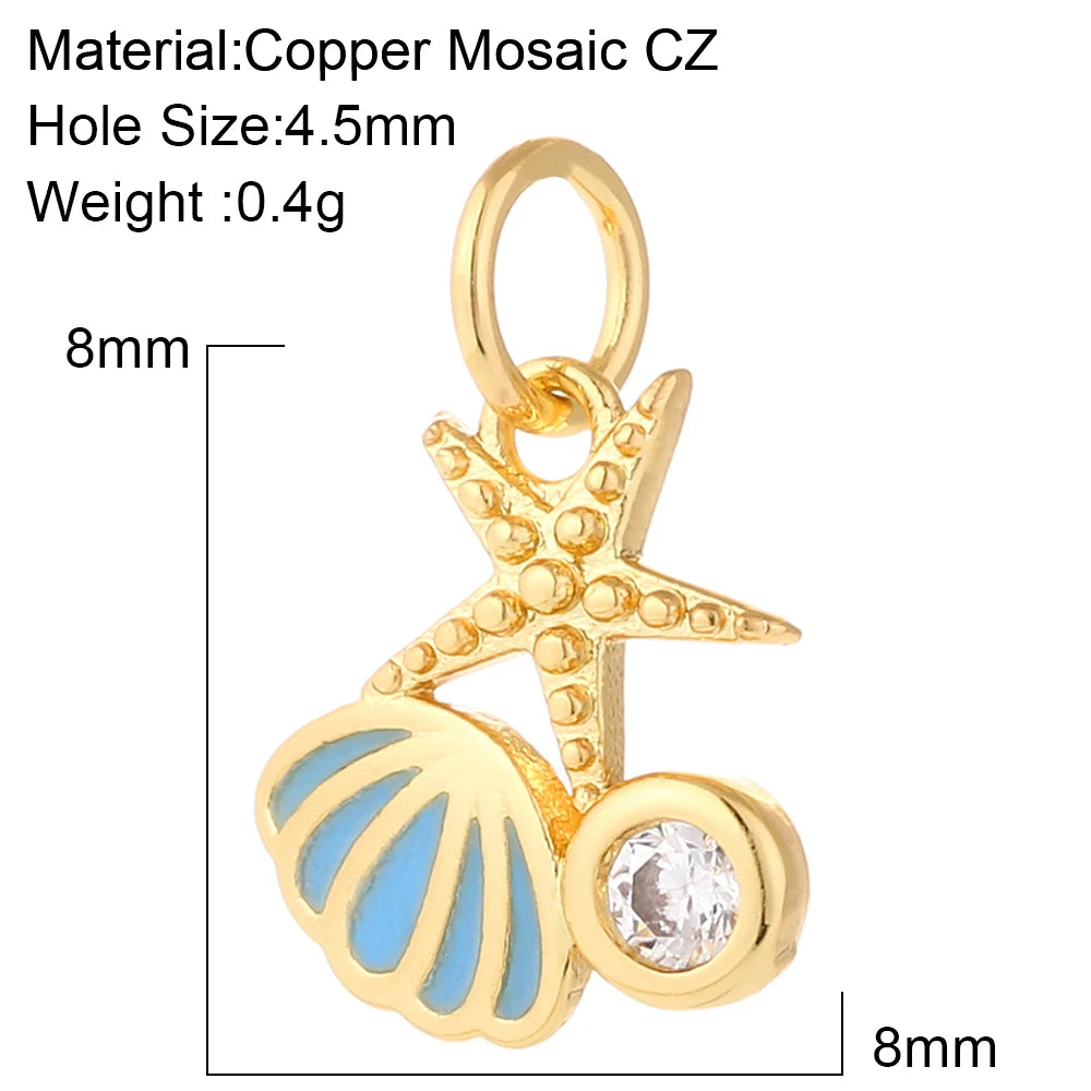 Cute Flower Butterfly Charms for Jewelry Making Supplies Animals Plants Gold Color Diy Earrings Necklace Bracelet High Quality