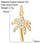 Cute Flower Butterfly Charms for Jewelry Making Supplies Animals Plants Gold Color Diy Earrings Necklace Bracelet High Quality