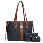 Casual Women Handbags for 2024 New Female Luxury Designer Shoulder Bags Large Capacity 3 Piece Set Ladies Crossbody Bag