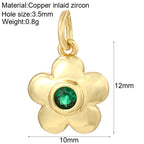 Cute Flower Butterfly Charms for Jewelry Making Supplies Animals Plants Gold Color Diy Earrings Necklace Bracelet High Quality
