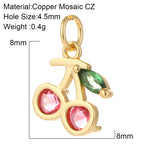Cute Flower Butterfly Charms for Jewelry Making Supplies Animals Plants Gold Color Diy Earrings Necklace Bracelet High Quality