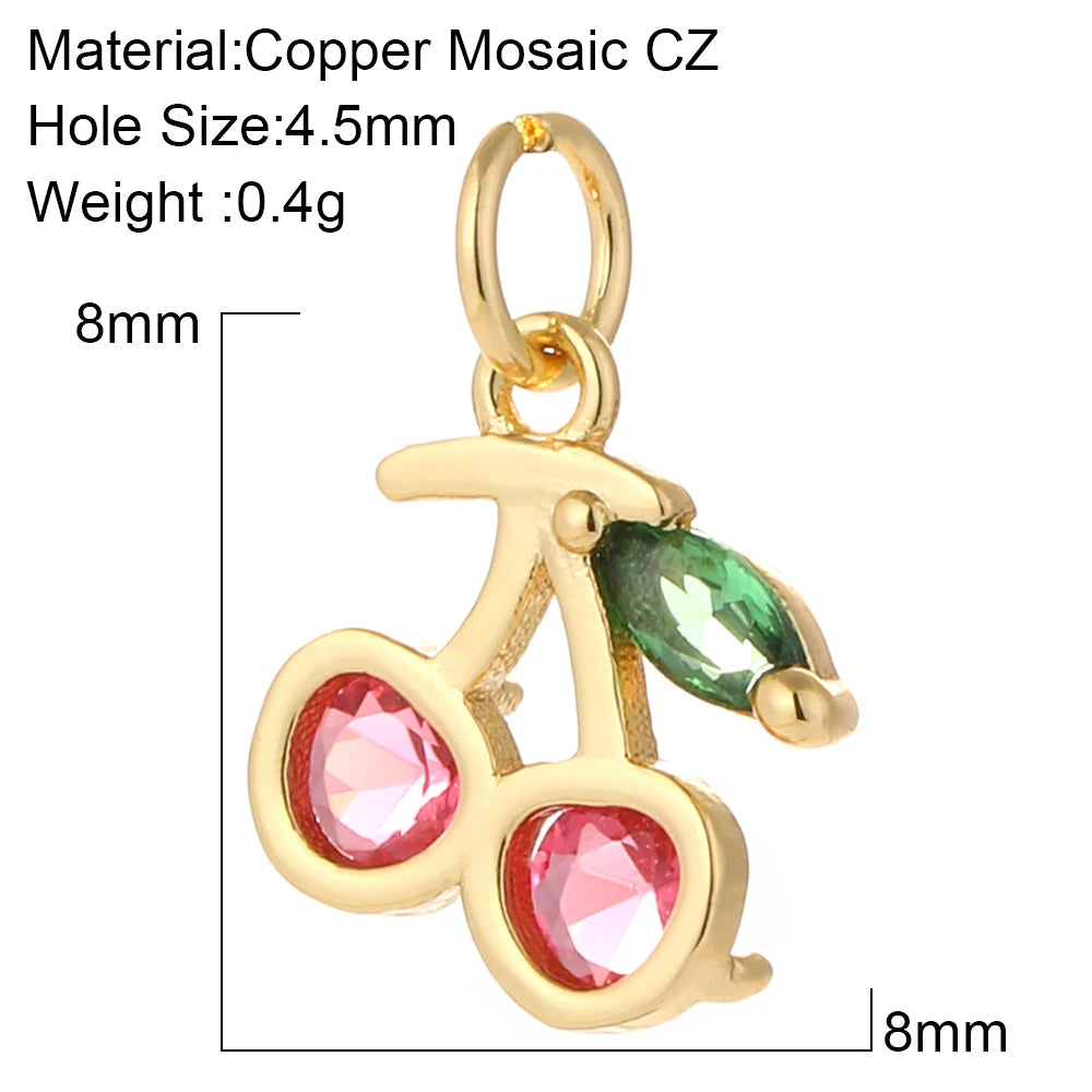 Cute Flower Butterfly Charms for Jewelry Making Supplies Animals Plants Gold Color Diy Earrings Necklace Bracelet High Quality