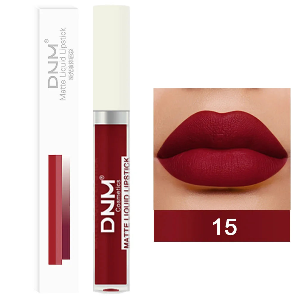 18 Colors Matte Velvet Lip Glaze Waterproof Long-Lasting Not Easy To Fade Lip Gloss Lipstick Waterproof Makeup Cosmetic Tool