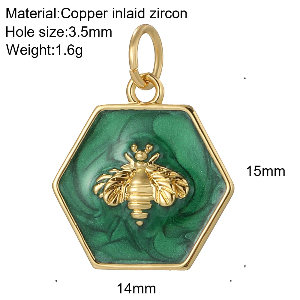 Cute Flower Butterfly Charms for Jewelry Making Supplies Animals Plants Gold Color Diy Earrings Necklace Bracelet High Quality