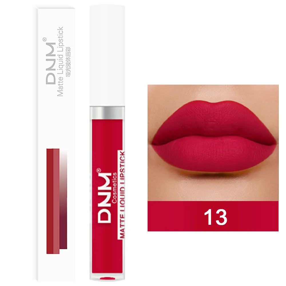 18 Colors Matte Velvet Lip Glaze Waterproof Long-Lasting Not Easy To Fade Lip Gloss Lipstick Waterproof Makeup Cosmetic Tool