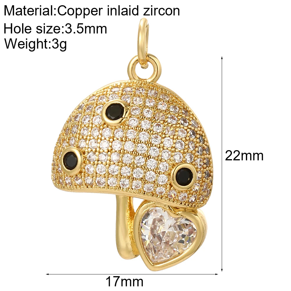 Cute Flower Butterfly Charms for Jewelry Making Supplies Animals Plants Gold Color Diy Earrings Necklace Bracelet High Quality