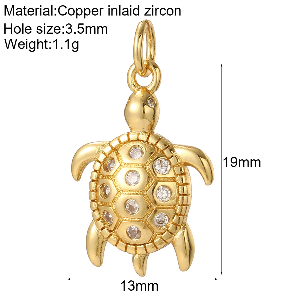 Cute Flower Butterfly Charms for Jewelry Making Supplies Animals Plants Gold Color Diy Earrings Necklace Bracelet High Quality