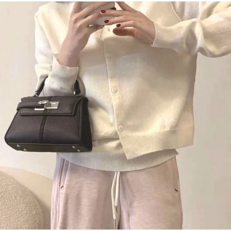 Brand Luxury Women's Handbags Fashion 2025 Trapezoidal Design Handbags Versatile Crossbody Small Square Bag High-end Women's Bag