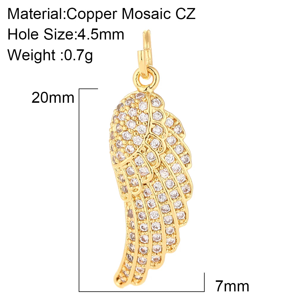 Cute Flower Butterfly Charms for Jewelry Making Supplies Animals Plants Gold Color Diy Earrings Necklace Bracelet High Quality