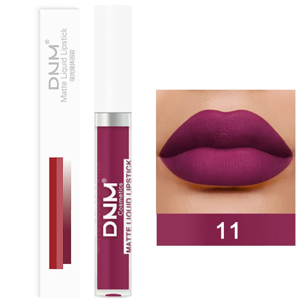 18 Colors Matte Velvet Lip Glaze Waterproof Long-Lasting Not Easy To Fade Lip Gloss Lipstick Waterproof Makeup Cosmetic Tool