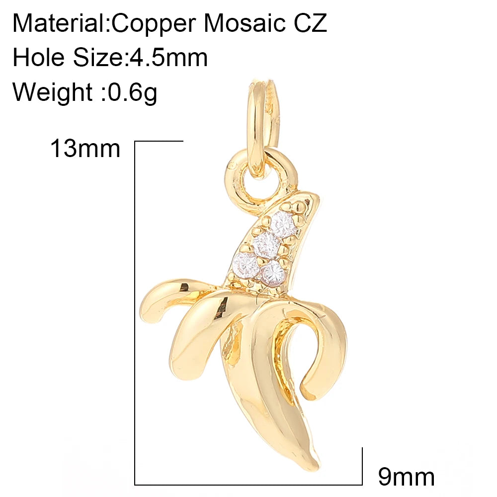Cute Flower Butterfly Charms for Jewelry Making Supplies Animals Plants Gold Color Diy Earrings Necklace Bracelet High Quality