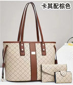 Casual Women Handbags for 2024 New Female Luxury Designer Shoulder Bags Large Capacity 3 Piece Set Ladies Crossbody Bag