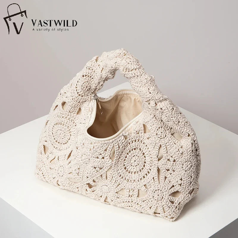New Boho Beach Bags for Women Wicker Bag Premiun Style Tote Bags for Ladies Vacaition Outfits Handmade Woven Beach Handbags