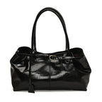 Oil PU Leather Hobo Handbag Slouchy Shoulder Bag Retro Top-Handle Bag Large Work Bags for Women Gilrls Tote Work Shopping Travel